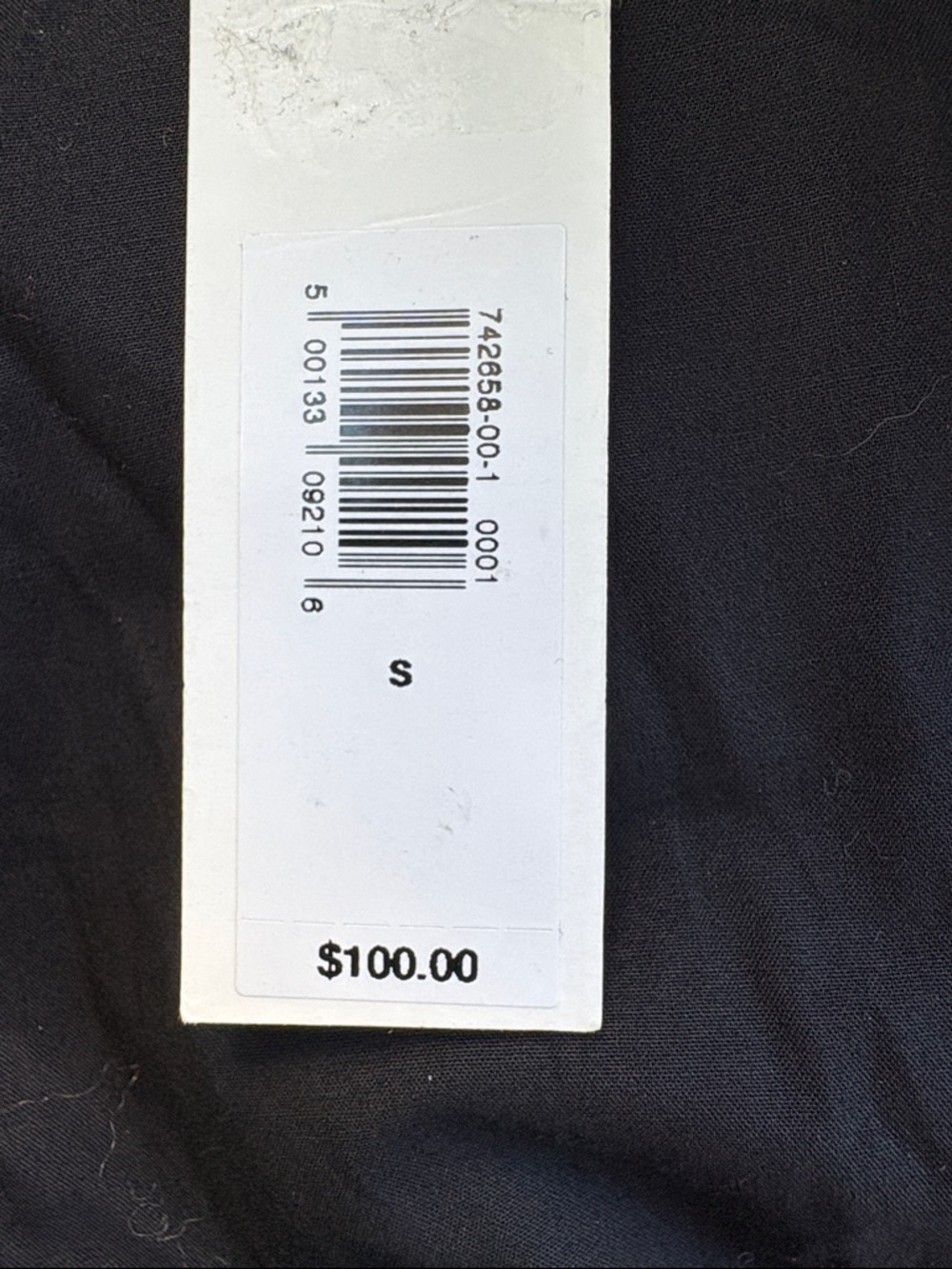 NWT Banana Republic Cotton Poplin Cinched Waist Black Top Size Small - Picture 5 of 8